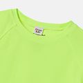 Activewear Moisture Wicking Kid Boy/Kid Girl Solid Color Breathable Short Raglan Sleeve Tee Green image 4