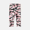 Activewear Polyester Spandex Fabric Baby Girl Pink Camouflage Pants Leggings CAMOUFLAGE image 2