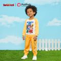 Super Pets 2pcs Toddler Boy Figure Print Sweatshirt and Letter Print Pants Set Yellow