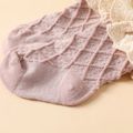 Baby / Toddler Lace Trim Textured Socks Pink