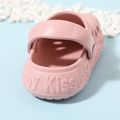 Toddler / Kid Letter Pattern Pink Hollow Out Vent Clogs Pink image 5