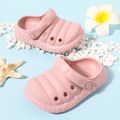 Toddler / Kid Letter Pattern Pink Hollow Out Vent Clogs Pink image 2