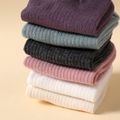 6-pairs Adult Simple Plain Socks Multi-color