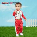 Super Pets 2 unidades Bebé Unissexo Costuras de tecido Cão Infantil Manga comprida Conjunto para bebé Vermelho