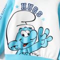 Smurfs Toddler Girl/Boy Letter Print Colorblock Hooded Sweatshirt Blue image 5