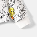 Looney Tunes Kid Girl Tweety Print Hoodie Sweatshirt White
