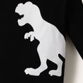 Baby Boy 95% Cotton Long-sleeve Dinosaur Print Romper BlackandWhite