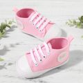 Baby / Toddler Letter Graphic Lace Up Canvas Shoes Pink