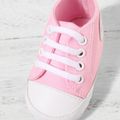 Baby / Toddler Letter Graphic Lace Up Canvas Shoes Pink image 3