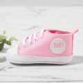 Baby / Toddler Letter Graphic Lace Up Canvas Shoes Pink image 2