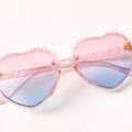 Kids Bee Decor Peach Heart Frame Decorative Glasses Pink