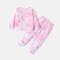 Looney Tunes 2pcs Toddler Girl Allover Print Pullover Sweatshirt and Pants Set Pink