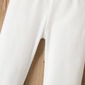 Toddler Girl Basic 100% Cotton Solid Color Leggings White image 4