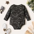 2-Pack Baby Boy 100% Cotton Long-sleeve Allover Dinosaur Print Rompers Set MultiColour image 3
