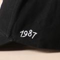 boné de beisebol bordado número de letra feminina Preto image 4