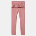 Activewear 4-way Stretch Toddler Girl Solid Color High Elasticity Leggings Pink