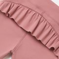Activewear 4-way Stretch Toddler Girl Solid Color High Elasticity Leggings Pink