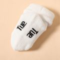 7-pairs Baby Week Letter Pattern Terry Cuff White Socks White