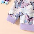 Toddler Girl Animal Butterfly Print Pullover Sweatshirt Purple image 5