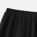 Activewear Toddler Boy Solid Color Breathable Quick Dry Elasticized Pants Black