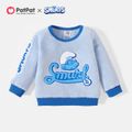 The Smurfs Baby Boy Long-sleeve Graphic Fluffy Pullover Blue