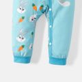 Looney Tunes Baby Boy/Girl Allover Print Long-sleeve Snap Jumpsuit Blue image 5