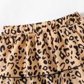 Kid Girl Leopard Print/Houndstooth Skirt Leggings Brown image 4