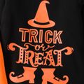 2-Pack Toddler Girl Halloween Letter Print Long-sleeve Cotton Tee Multi-color image 4