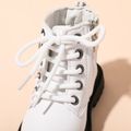 Toddler / Kid Zipper Closure Casual Boots White image 4
