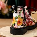 Toddler / Kid Floral Print Mid-calf Boots White
