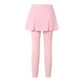 Kid Girl Faux-two Solid Color Elasticized Skirt Leggings Pink image 1