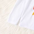 Toddler Boy Casual Letter Print Long-sleeve Tee White image 5