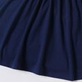 1 Stück Kleinkinder Mädchen Hypertaktil Preppy-Stil Kleider Königsblau image 5