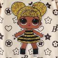 L.O.L. SURPRISE! 2pcs Kid Girl Character Stars Print Hoodie Sweatshirt and Pants Set Apricot image 3