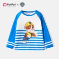 Paw Patrol Toddler Girl/Boy Striped Long Raglan Sleeve Tee Blue image 1