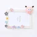 DIY Building Block Photo Frame Magical Picture Frame Toy Building Set for Babies Toddlers Kids (Random hairball color) White