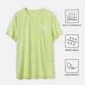 Activewear Anti-UV Men Glow In The Dark Print Short-sleeve Sports Tee lightgreen image 2