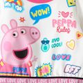 Peppa Pig 2pcs Toddler Girl Letter Print Sweatshirt and Rainbow Embroidered Cotton Pants Set Roseo image 3