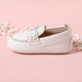 Baby / Toddler Floral Decor Slip-on Loafers Prewalker Shoes White