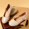 Toddler / Kid Faux Pearl Decor Fashion Flats Beige image 1