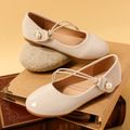 Toddler / Kid Faux Pearl Decor Fashion Flats Beige image 3