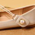 Toddler / Kid Faux Pearl Decor Fashion Flats Beige image 5