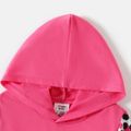 L.O.L. SURPRISE! Kid Girl Character Leopard Print Colorblock Pocket Design Hooded Sweatshirt Dress Pink image 3
