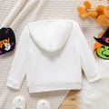 طفل صبي / فتاة هالوين هوديي طباعة هيكل عظمي عاكسة بلوزات أبيض image 5