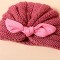 Baby / Toddler Bow Decor Knitted Beanie Hat Pink image 2