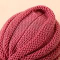 Baby / Toddler Bow Decor Knitted Beanie Hat Pink