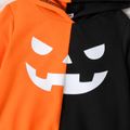 Toddler Boy/Girl Halloween Graphic Reflective Colorblock Hoodie Sweatshirt Orange image 5