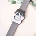 Kids Cartoon Animal Graphic Slap Strap Watch (With Packing Box) (With Electricity) Grey