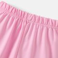 L.O.L. SURPRISE! Kid Girl Striped Characters Print Elasticized Cotton Pants Pink