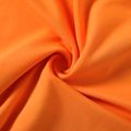 2pcs Kid Girl Halloween Pumpkin Print Long-sleeve Tee and Flared Pants Set Orange